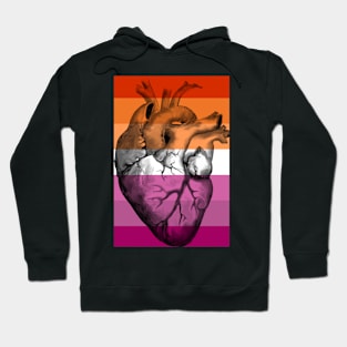 Lesbian Pride Anatomic Heart Hoodie